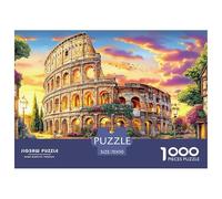 Coliseo_ Roma Rompecabezas 1000 Piezas,Puzzle Difícil para La Familia - Tiempo De Calidad Y Diversión 70x50cm/1000pcs