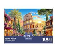 Coliseo_ Roma Rompecabezas 1000 Piezas, Puzzles Imposible, De Juego De para Adultos Y Niños A Partir De 12 Años 38x26cm/1000pcs