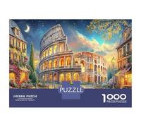 Coliseo Romano Rompecabezas Premium De 1000 Piezas Cartón Cielo Nocturno Estrellado Antistrés, Entretenimiento Familiar, Regalo Ideal para Parejas Y Familia 38x26cm/1000pcs