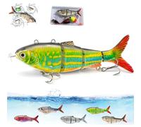 Colitt - Robotic Swimming Fishing Lure, USB Rechargeable Robotic Fishing Lure, 3D Bionic Fish Bait with Auto Swimmings, for Modes Swimming Bait Freshwater and Saltwater (H)