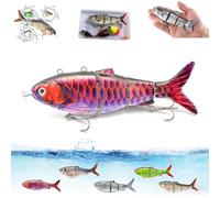 Colitt - Robotic Swimming Fishing Lure, USB Rechargeable Robotic Fishing Lure, 3D Bionic Fish Bait with Auto Swimmings, for Modes Swimming Bait Freshwater and Saltwater (B)