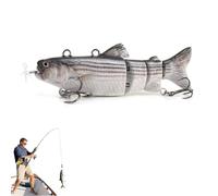 Colitts Robotic Swimming Fishing Lure, Colitts Robotic Swimming Fishing Lure, USB Rechargeable Multi Jointed Swimbait, Suitable for Saltwater and Freshwater (P)