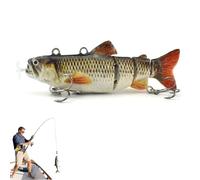 Colitts Robotic Swimming Fishing Lure, Colitts Robotic Swimming Fishing Lure, USB Rechargeable Multi Jointed Swimbait, Suitable for Saltwater and Freshwater (J)