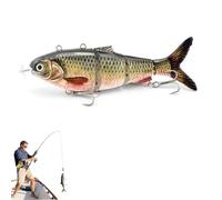 Colitts Robotic Swimming Fishing Lure, Colitts Robotic Swimming Fishing Lure, USB Rechargeable Multi Jointed Swimbait, Suitable for Saltwater and Freshwater (B)