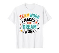 Collaboration Motivation Teamwork Makes The Dream Work Camiseta