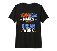 Collaboration Motivation Teamwork Makes The Dream Work Camiseta Premium