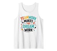 Collaboration Motivation Teamwork Makes The Dream Work Camiseta sin Mangas