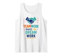 Collaboration Motivation Teamwork Makes The Dream Work Camiseta sin Mangas