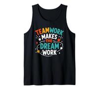Collaboration Motivation Teamwork Makes The Dream Work Camiseta sin Mangas