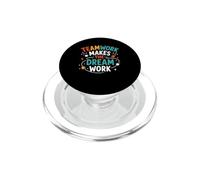 Collaboration Motivation Teamwork Makes The Dream Work PopSockets PopGrip para MagSafe