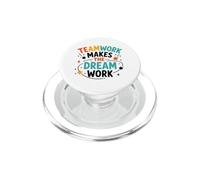 Collaboration Motivation Teamwork Makes The Dream Work PopSockets PopGrip para MagSafe