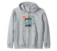 Collaboration Motivation Teamwork Makes The Dream Work Sudadera con Capucha