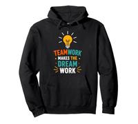 Collaboration Motivation Teamwork Makes The Dream Work Sudadera con Capucha