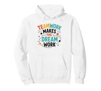 Collaboration Motivation Teamwork Makes The Dream Work Sudadera con Capucha