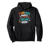 Collaboration Motivation Teamwork Makes The Dream Work Sudadera con Capucha