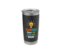 Collaboration Motivation Teamwork Makes The Dream Work Vaso térmico de acero inoxidable de doble pared