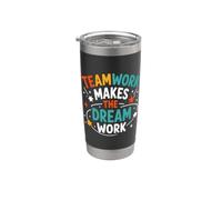 Collaboration Motivation Teamwork Makes The Dream Work Vaso térmico de acero inoxidable de doble pared