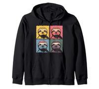 Collage Art Perezoso Oso Perezosos Sudadera con Capucha