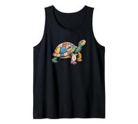Collage Arte Tortuga Marina Tortugas Tortuga Terrestre Camiseta sin Mangas