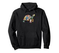 Collage Arte Tortuga Marina Tortugas Tortuga Terrestre Sudadera con Capucha