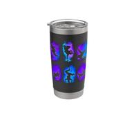 Collage Bboy Bboy Graffiti Bboy de baile callejero Vaso térmico de acero inoxidable de doble pared