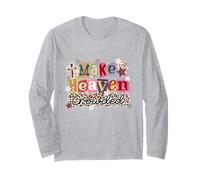 Collage con Estampado de Leopardo Make Heaven Crowded Christian Faith Manga Larga