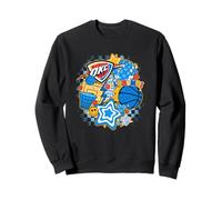 Collage de Baloncesto psicodélico NBA Oklahoma City Thunder Sudadera