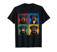 Collage de Expresiones Lindas de Perro Cachorro Rottweiler Camiseta