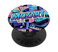 Collage de música de Mozart PopSockets PopGrip Adhesivo