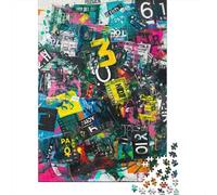 Collage de Números Puzzle de 1000 Piezas Papel para Adultos Colorido Concentración Regalo Familiar Relajante 70x50cm/1000pcs