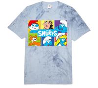 Collage de Personajes Principales de los Pitufos Papa Pitufina Retro Gargamel Comfort Colors Adult Heavyweight T-Shirt