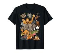Collage de Personajes Ultimate Wild Animal Kingdom Camiseta