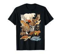 Collage de Personajes Ultimate Wild Animal Kingdom Camiseta
