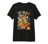 Collage de Personajes Ultimate Wild Animal Kingdom Camiseta Premium