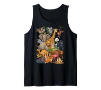 Collage de Personajes Ultimate Wild Animal Kingdom Camiseta sin Mangas