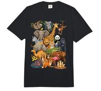 Collage de Personajes Ultimate Wild Animal Kingdom Comfort Colors Adult Heavyweight T-Shirt