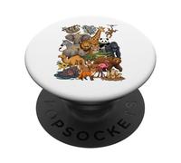 Collage de Personajes Ultimate Wild Animal Kingdom PopSockets PopGrip Adhesivo