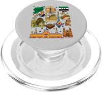 Collage del Patrimonio de Siria - Cultura Vintage de Oriente Medio PopSockets PopGrip para MagSafe