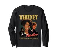 Collage Desgastado con el Tema «I Will Always Love You» de Whitney Houston Manga Larga