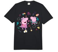 Collage Divertido de Peppa Pig George Best Sister Brother BFF Classic Comfort Colors Adult Heavyweight T-Shirt