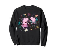 Collage Divertido de Peppa Pig George Best Sister Brother BFF Classic Sudadera