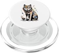 Collage Periódico Arte Lobo Lobos PopSockets PopGrip para MagSafe