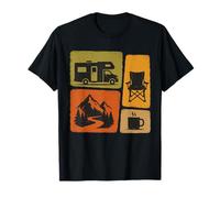 Collage Retro Vintage, Autocaravana, Autocaravana, Vida útil Camiseta