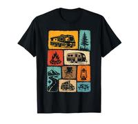 Collage Retro Vintage RV Camper Autocaravana Camping Camiseta
