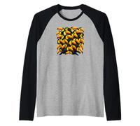 Collage Tucán Exótico Birdcore Tropical Jungle Diseño Estampado Camiseta Manga Raglan