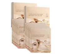 Collagen Emulsion Eye Mask, 360° Fit Under Eye Patches with Bio-Collagen with Bio-Collage, Peptide Complex & Vitamina C for Dark Circles, Puffy Eyes & Wrinkles, Firming Hydrating Eye Patches for Women