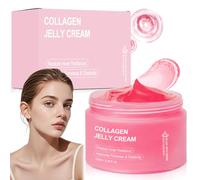 Collagen Jelly Cream, 100g Crema Colageno Facial, Jelly Cremas Coreanas Faciales, Crema Hidratante Facial Mujer, Rico en Niacinamida, Crema Hidratante Cara para Todo Tipo de Piel