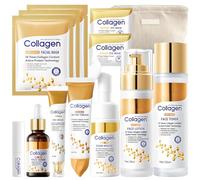 Collagen Kit Skincare, 13Piezas Cuidado Facial Mujer 9 en 1