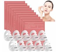 Collagen Mask, 4 Piezas Mascarilla Facial Colageno, Collagen Deep Mask, Mascarilla Colágeno Noche, Mascarilla Colágeno Noche, Hidratación Profunda, Suitable for All Skin Types.