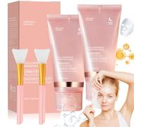 Collagen Night Wrapping Mask, 2 Piezas 75ml Mascarilla de Colágeno, Mascarilla De ColáGeno Para Noche, Mascarilla Colageno Facial Coreana, Collagen Peel Off Mask, Hidratación Intensa